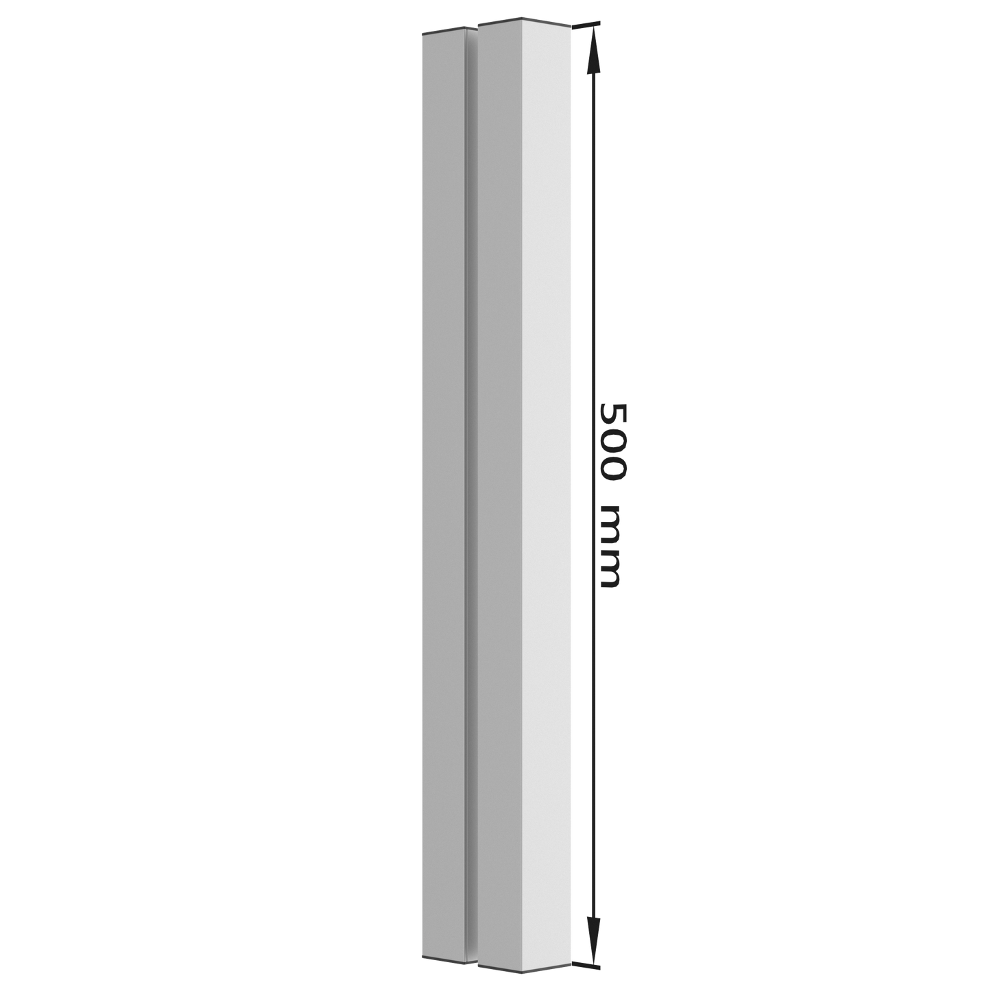 DG.10 door grip | 500 mm | Silver