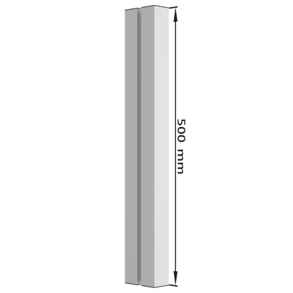 DG.10 door grip | 500 mm | Silver