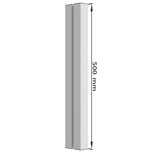 DG.10 door grip | 500 mm | Silver