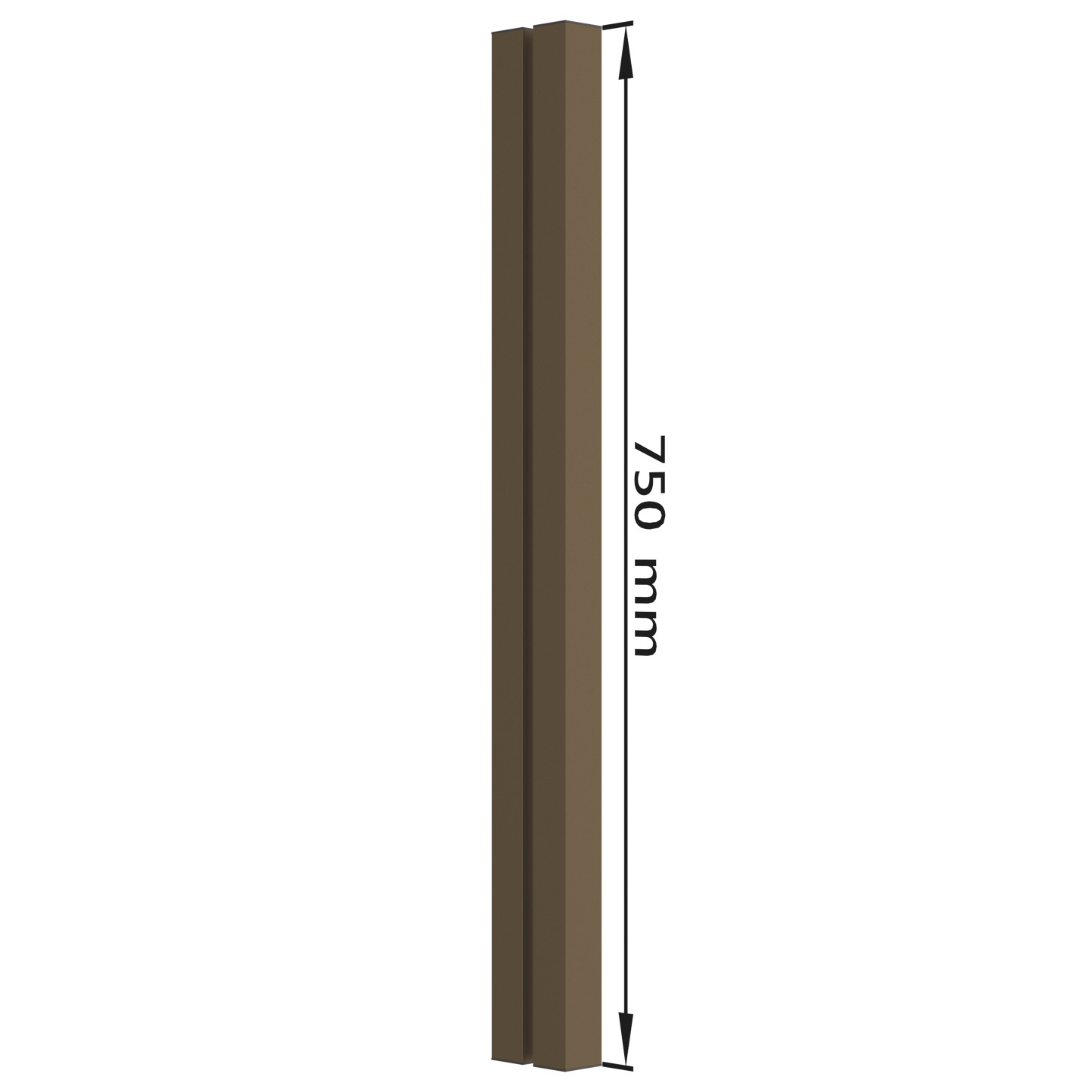 DG.10 door grip | 750 mm | Bronze